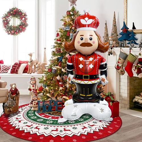 Life-Sized Nutcracker Foil Balloon - 58 Inches Christmas Decoration