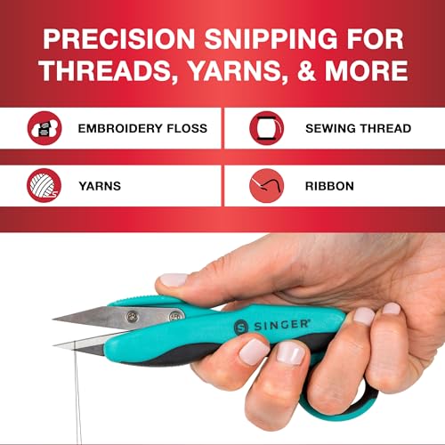 SINGER ProSeries™ 5" Thread Snips – Comfort Grip, Precision Cutter (Variation 1)