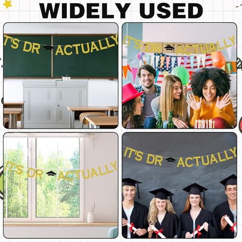 Pink Doctorate Graduation Banner - Congratulations Decor