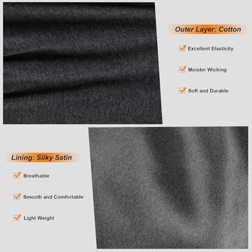 2 Pcs Satin Lined Turban Silky Head Wraps for Men with Long Twist Straps, Halo Turban Mens Turban Head Scarf for Hair