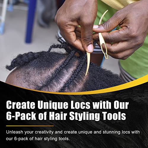 AGBOLO 6-Piece Interlocking Tool for Locs & Sisterlocks Retightening