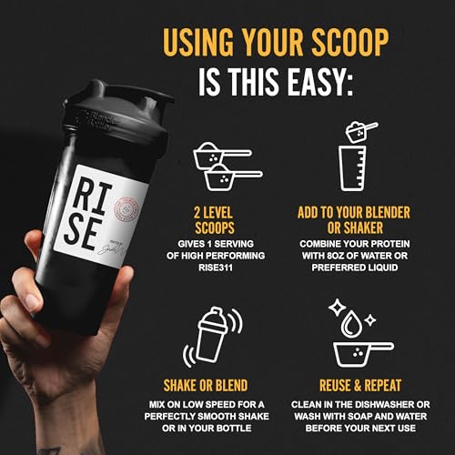 RISE311 Stainless Steel Protein Powder Measuring Spoon, 3 Tbsp Reusable Kitchen Tool
