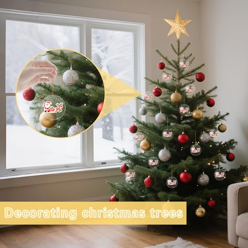3 Inch Acrylic Ornament Blanks - 50 Pcs Clear Keychain Discs