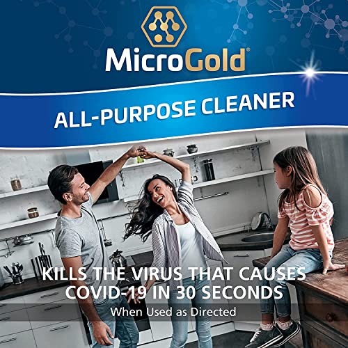 MicroGold All-Purpose Cleaner Spray - Kills 99.9% of Germs, 24 oz, 6 Pack