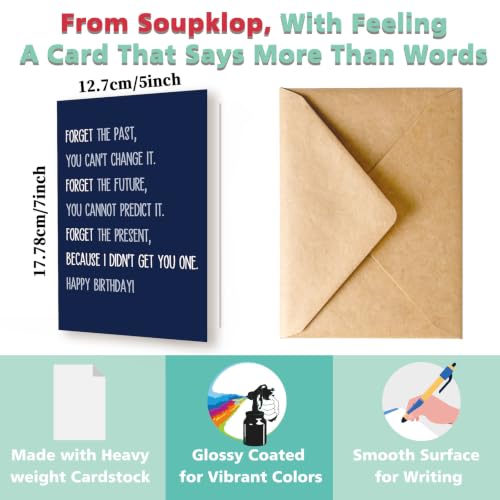 Funny Birthday Card for Men & Women - Sarcastic Joke Greeting