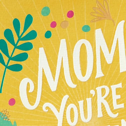 Hallmark Birthday Card for Mom - Sunshine Floral Wreath Design