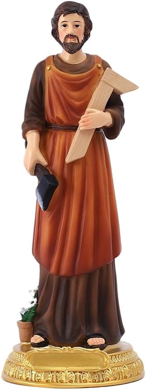 Galiyen Saint Joseph Statue - St. Joseph The Worker Figurine | 8" Renaissance Collection Religious Gift