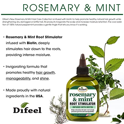 Difeel Rosemary and Mint Root Stimulating Hair Oil with Biotin 2.5 oz