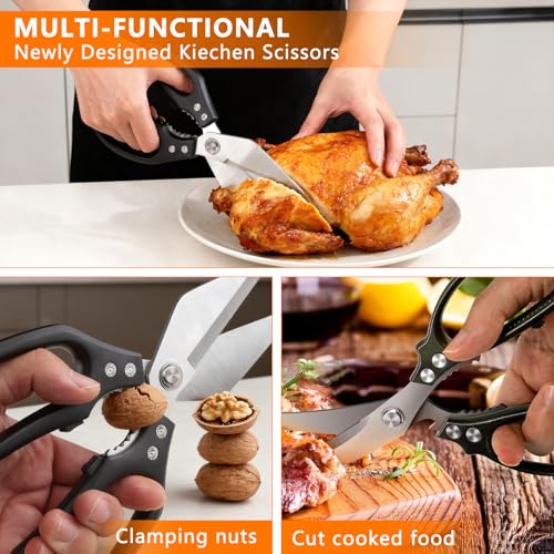 Heavy Duty Kitchen Shears Set - Stainless Steel Kitchen Scissors