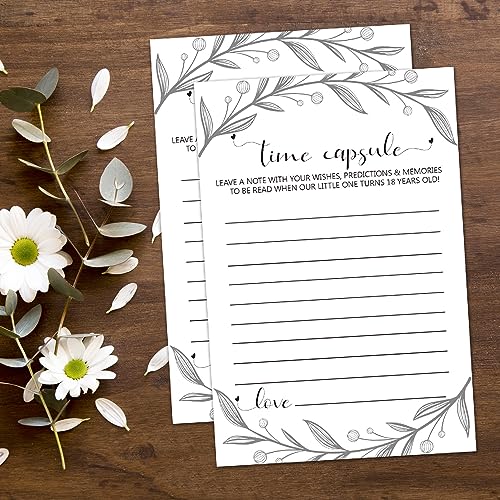 Time Capsule Cards - 50 Pack for 1st Birthday & Baby Shower