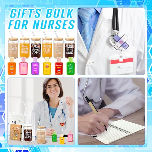 Nurse Gift Set with Cups Notebooks Pen Badge Reel & More - Appreciation Gifts