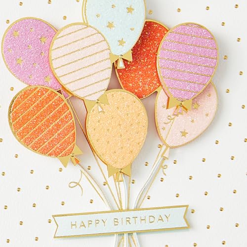 Hallmark Signature Birthday Card for Her with Balloons