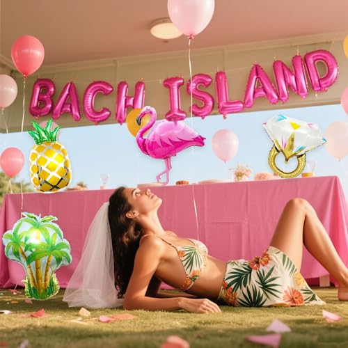 Bach Island Balloon Banner Set for Love Island Bachelorette Party