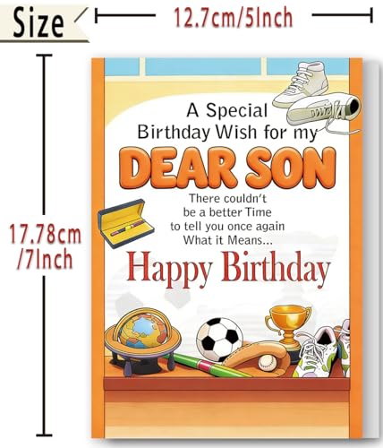 Funny Birthday Card for Son from Mom and Dad Premium Keepsake