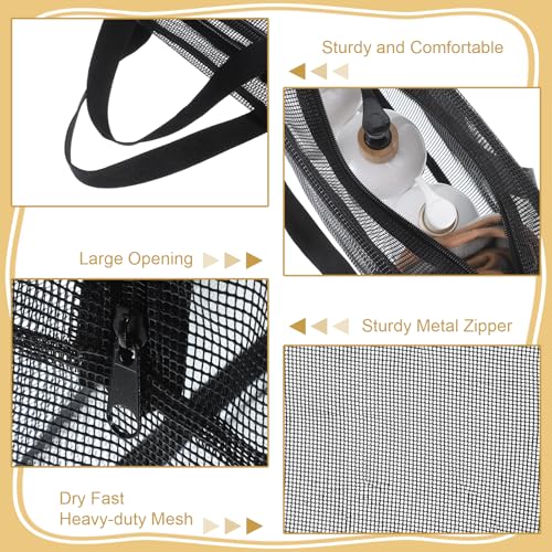 Portable Mesh Shower Caddy Bag - Large Capacity Quick Dry Toiletry Organizer