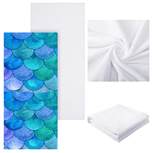 Tatuo 30 x 60 Inch Sublimation Beach Towel - Microfiber DIY Personalizable Large Bath & Pool Towel
