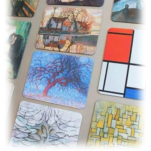Art Magnets Set - 16 Decorative Fridge Magnets for Home & Office