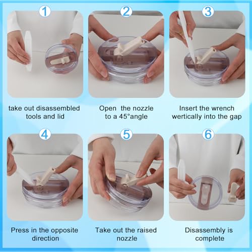 2 Pcs 40oz Tumbler Detachable Flip Straw Lid For Stanley Cup Accessories,Leak Proof Cup Top Lids BPA Free Spill Sproof Straw Cover Replacement for Stanley Quencher Protour