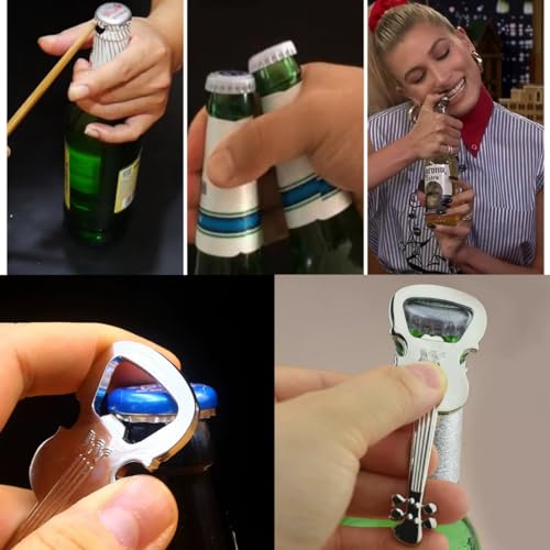 Guitar Bottle Opener - Metal Beer Opener for Music Lovers