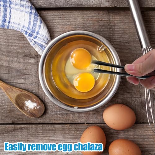 Egg Chalaza Removal Tool - Stainless Steel, Black | 1 Piece