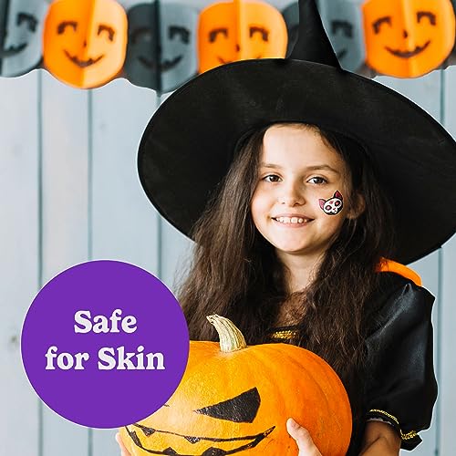 HOUSE OF PARTY Day of the Dead Temporary Tattoos - 87 Pack Waterproof Kids Halloween Party Favors
