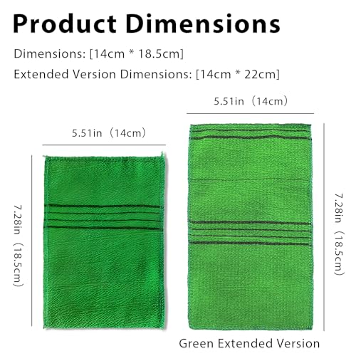 Jaasuee 6-Piece Korean Exfoliating Washcloth Set - Vibrant Mitts