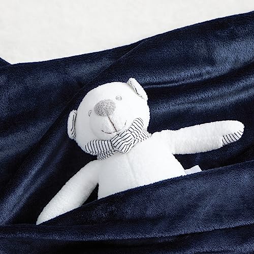Bedsure GentleSoft Kids Fleece Throw Blanket, Navy, 43x55 Inches