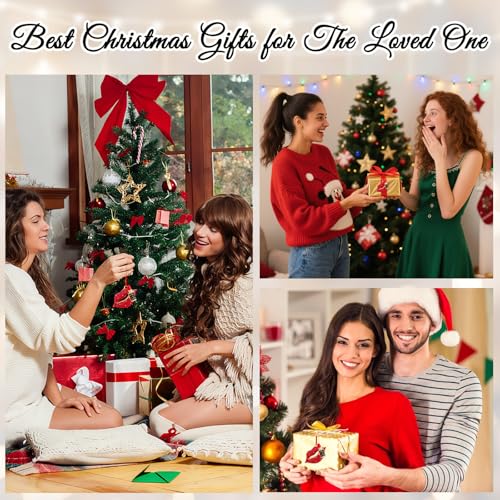 Red Lip Christmas Ornament - Lipstick Tree Keepsake, 2-1 Variation