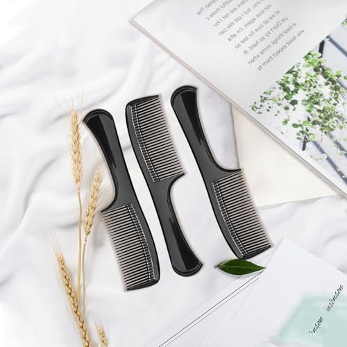 Zoolinn 3-Piece Wide-Tooth Hair Comb Set with Ergonomic Grip for Detangling