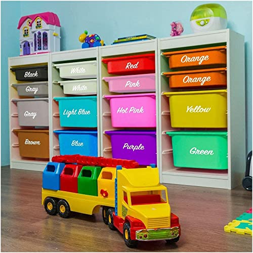 120 Preprinted Playroom Organization Labels - Toy & Craft Storage