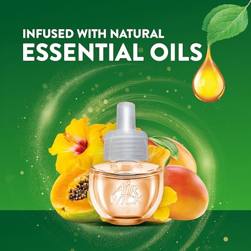 Air Wick Plug-In Scented Oil Refills - Hawaii Exotic Papaya & Hibiscus Flower, 2 Count