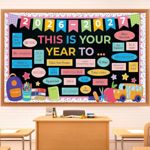 2026-2027 Classroom Bulletin Board Set for Back to School