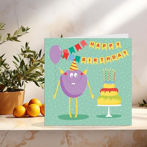 Premium Quality Kids Birthday Card - 145mm Eco-Friendly