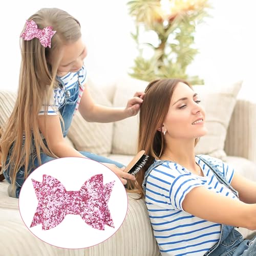 10pcs 5-Inch Glitter Sequins Hair Bows with Alligator Clips for Girls