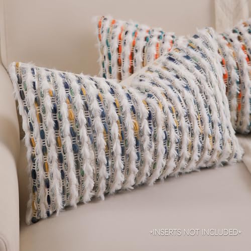 Boho Lumbar Pillow Cover 12x20 Inch - Farmhouse Decorative Couch Pillow
