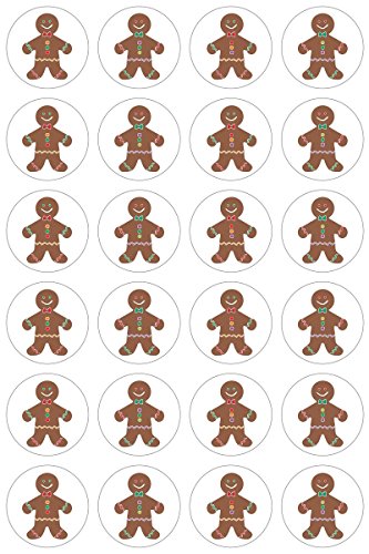 Gingerbread Man Stickers - 72 Self-Adhesive Christmas Crafts
