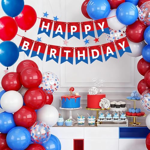 Happy Birthday Banner Set - 13pcs Swallowtail Design Party Decor