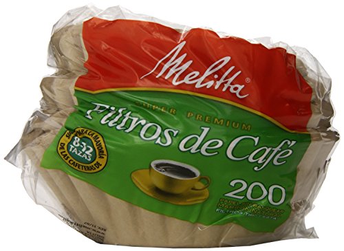 Melitta Coffee Filters for 8-12 Cup Drip Machines, 200 Count (Pack of 8)