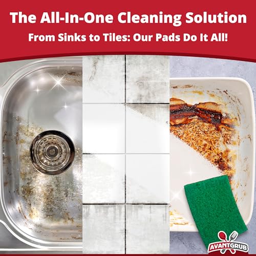 Eco-Friendly 10 Pack Cleaning Scour Pads - Avant Grub