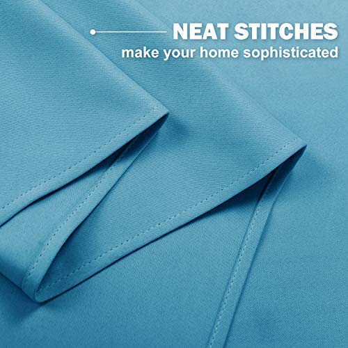 NICETOWN Thermal Insulated Blackout Curtains - 2 Pack Teal Blue