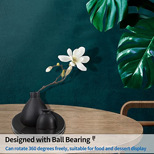 Bivethoi 6-Inch Rotating Turntable Organizer - Black Acrylic
