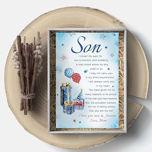 Heartfelt Birthday Greeting Card for Son from Mom - My Son Edition