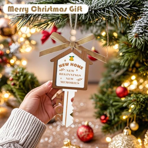 First Home Christmas Ornament Wood Decor - 2025 New Housewarming Gift