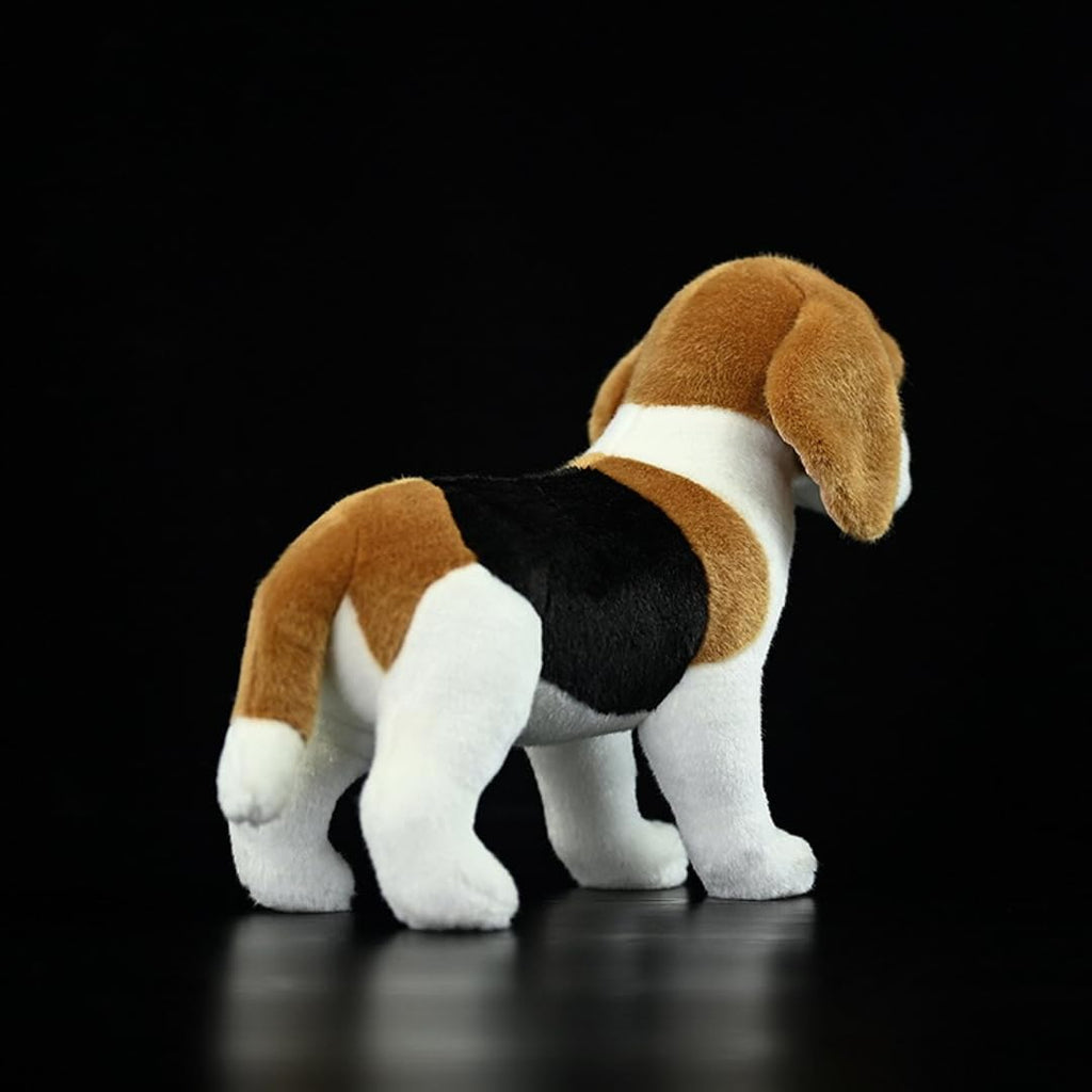 Realistic Beagle Plush - 11.4'' Large Beagle Dog Stuffed Animal - Plushy and Squishy Pillow - Cute Dog Puppy Animal Plushie