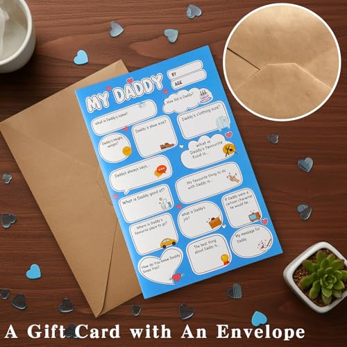 DIY Father's Day Card Kit for Kids - Personalized Memory Journal