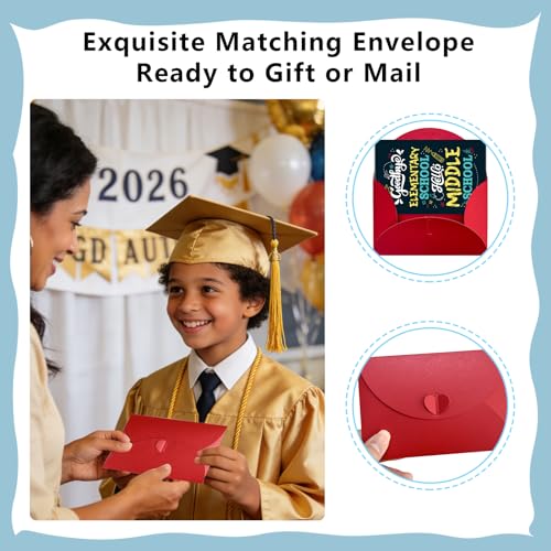 Elementary School Graduation Card for 5th & 6th Graders - Congrats Grad!