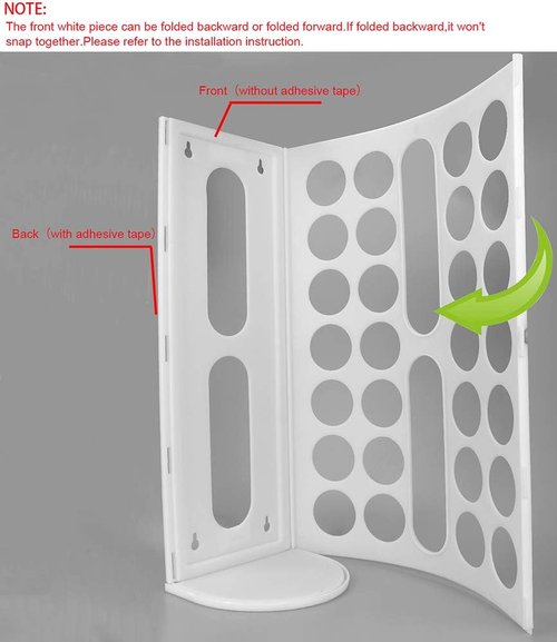 Lunies Plastic Bag Holder - Large Capacity Grocery Bag Dispenser | Wall Mount Kitchen Organizer (White)
