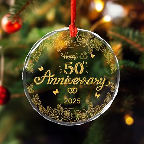 25th Anniversary Ornament - Heart-Shaped Christmas Keepsake 2026