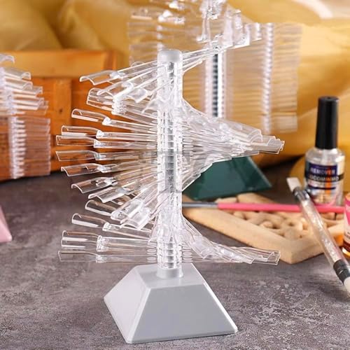 Yimart 60-Stick Spiral Nail Art Color Display Stand for Gel Polish