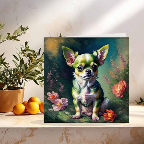 Chihuahua Greeting Card - Premium Eco-Friendly Art Card 145mm